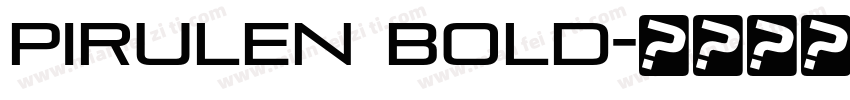 Pirulen Bold字体转换